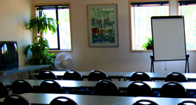 spacious meeting room